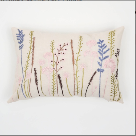 Floral Elegance Decorative Throw Pillow-18X18 - Elegant Pillow For Living Room, Bedroom & Home Decor