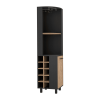 Morocco Corner Bar Single Door Cabinet Two Shelves, Ten Built-in Wine Rack, Two Interior Shelves