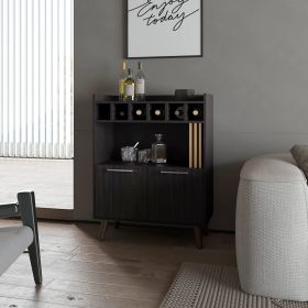 Wengue Bar Cabinet – Wine Storage & Display
