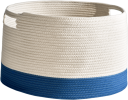 Cotton Round Laundry and Storage Basket - M