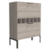 Staten Bar Cabinet, Six Built-in Wine Rack, Two Door Flexible Cabinets