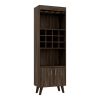 Harvey Bar Double Door Cabinet, Twelve Wine Cubbbies, Two Shelves