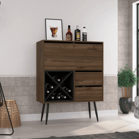 Thistle Bar Two Drawers, Four Double Racks, Single Cabinet