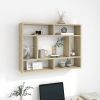 Wall Shelf Sonoma Oak 29.5"x6.3"x21.7" Engineered Wood
