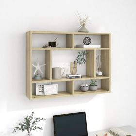 Wall Shelf Sonoma Oak 29.5"x6.3"x21.7" Engineered Wood