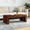 Coffee Table Smoked Oak 40.2"x19.7"x14.2" Engineered Wood