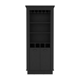 Bar Cabinet Provo, Living Room, Black