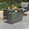Grill Carts Outdoor Storage Cabinet with Wheels, Metal Outdoor Grill Table Kitchen Dining Table Cooking Prep BBQ Table for Patio, Kitchen Island
