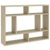 Wall Shelf Sonoma Oak 29.5"x6.3"x21.7" Engineered Wood