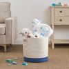 Cotton Round Laundry and Storage Basket - M