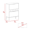 Staten Bar Cabinet, Six Built-in Wine Rack, Two Door Flexible Cabinets
