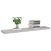 Floating Wall Shelves 4 pcs Concrete Gray 47.2"x9.3"x1.5" MDF