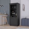 Bar Cabinet Provo, Living Room, Black
