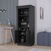 Bar Cabinet Provo, Living Room, Black