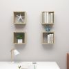 Wall Cube Shelves 4 pcs Sonoma Oak 11.8"x5.9"x11.8"