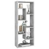 Wall Shelf Concrete Gray 14.2"x6.3"x35.4" Engineered Wood