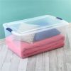105 Qt. Latch Box Plastic;  Stadium Blue;  Set of 4