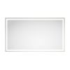84in. W x 48in. H Oversized Rectangular Black Framed LED Mirror Anti-Fog Dimmable Wall Mount Bathroom Vanity Mirror HD Wall Mirror Kit For Gym And Dan
