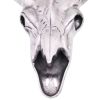 Skull Head Decoration Wall-Mounted Aluminum Silver