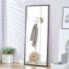 Fourth generation solid wood frame full-length mirror, dressing mirror, bedroom porch, decorative mirror, clothing store, floor standing large mirror