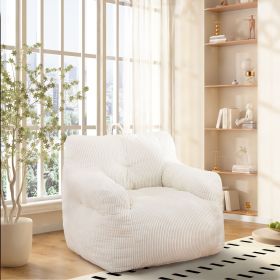 Bean Bag Chairs for Adults Oversize Bean Bag Sofa Chair with High Density Memory Foam Bean Bag Chair Lazy Chair with Armrest