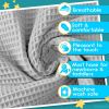Thermal Waffle Baby Blanket with Satin Trim 36x50 inch Soft Breathable Machine Washable Blanket for Newborns Toddlers Ideal for Crib Stroller Car Seat