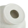 12" Round Speckled White Ceramic Bowl