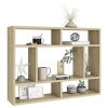 Wall Shelf Sonoma Oak 29.5"x6.3"x21.7" Engineered Wood