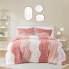 Ombre Shaggy Faux Fur Comforter Set