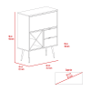 Thistle Bar Two Drawers, Four Double Racks, Single Cabinet