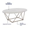 Rowan - Faux Marble Top Coffee Table - Gray