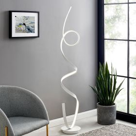 Amsterdam LED 63-Inch Floor Lamp - Dimmable (Color: White)