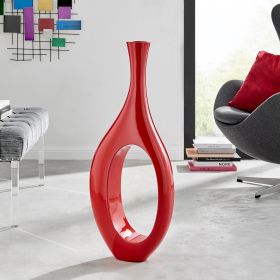 Trombone Vase (Color: Small Red)