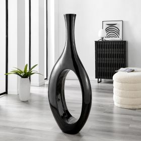 Trombone Vase (Color: Large Black)