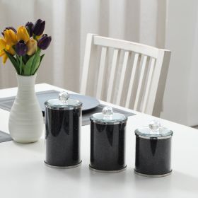 Ambrose Exquisite Three Glass Canister Set in Gift Box (Color: as Pic)