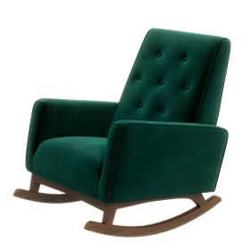 Demetrius Solid Wood Rocking Chair (Color: as Pic)