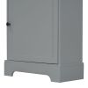 White Tall Storage Cabinet with 3 Drawers and Adjustable Shelves for Bathroom, Study, Office and Interior, MDF Board with Painted Finish