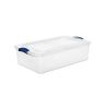 32 Qt. Latch Box Plastic;  Stadium Blue | Infra Red;  Set of 6